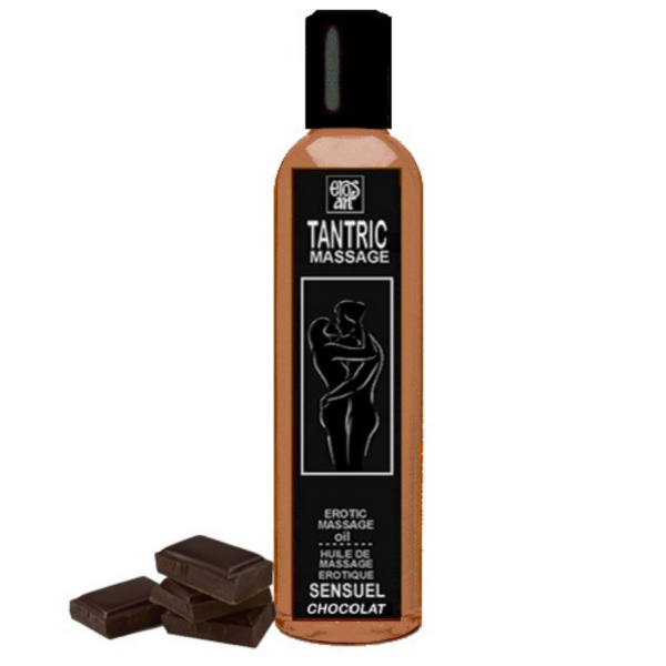 EROS-ART  ACEITE MASAJE TANTRICO NATURAL Y AFRODISÍACO CHOCOLATE  200ML