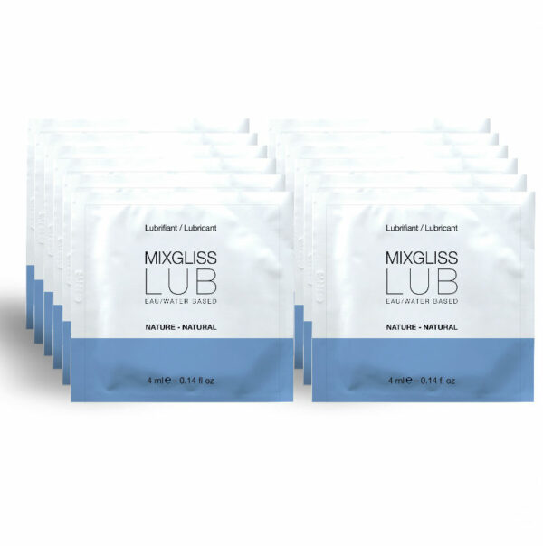 MIXGLISS - LUBRIFICANTE NATURAL À BASE DE ÁGUA 12 DOSE ÚNICA 4ML