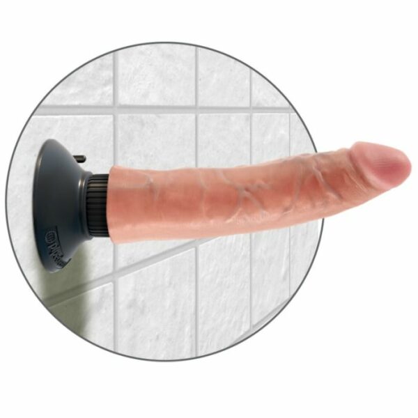 KING COCK 17,78 CM VIBRATING COCK CARNE - Image 5