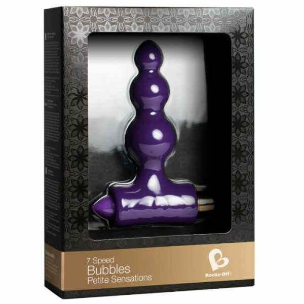 ESTIMULADOR ANAL PETITE SENSATIONS BUBBLES - ROCKS OFF- ROXO - Image 2