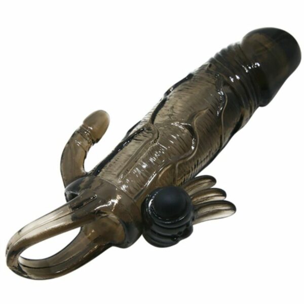 BRAVE MAN FUNDA PENE ANAL Y CLITORIS VIBRADOR 16.5 CM NEGRO - Image 5