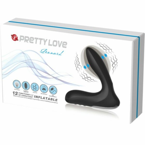 PRETTY LOVE BOTTOM - LEONARD MASAJEADOR PROSTATICO INFLABLE CON VIBRACION - Image 6