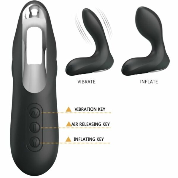 PRETTY LOVE BOTTOM - LEONARD MASAJEADOR PROSTATICO INFLABLE CON VIBRACION - Image 7