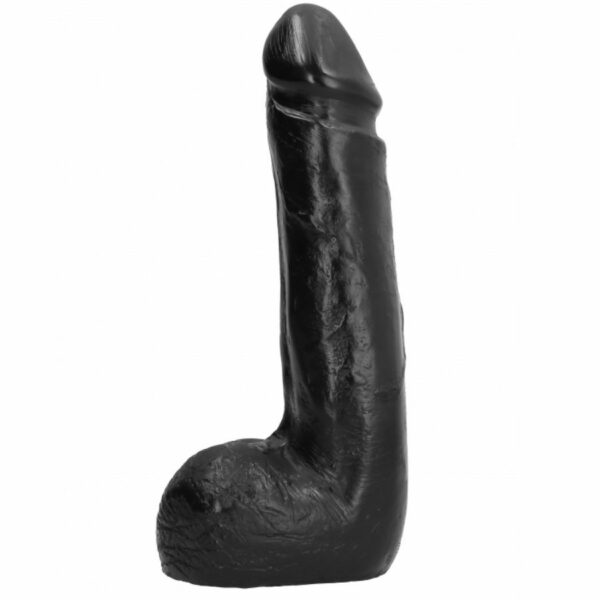 ALL BLACK - DILDO REALISTA PRETO SUAVE 20 CM - Image 2