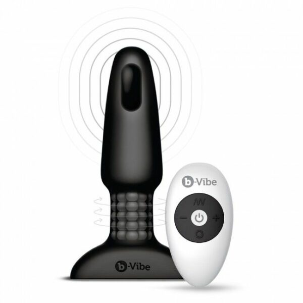 B-VIBE RIMMING CONTROL REMOTO ANAL PLUG 2 NEGRO - Image 3