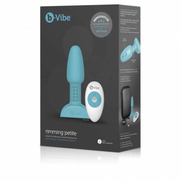 B-VIBE RIMMING CONTROL REMOTO ANAL PLUG  PETITE  TEAL - Image 3