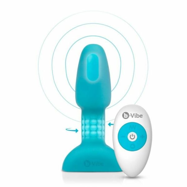 B-VIBE RIMMING CONTROL REMOTO ANAL PLUG  PETITE  TEAL - Image 9