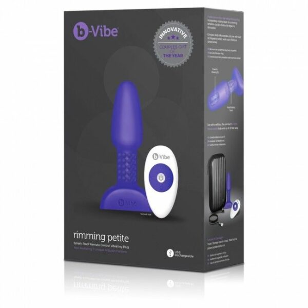 B-VIBE RIMMING CONTROL REMOTO ANAL PLUG  PETITE  LILA - Image 4