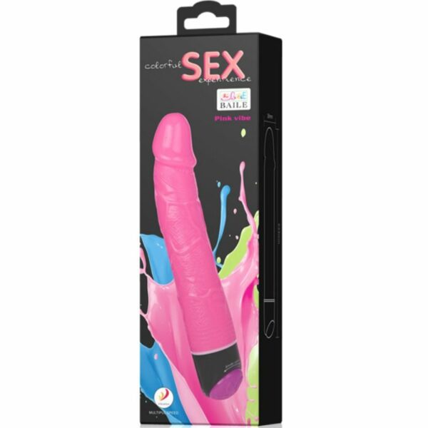 COLORFUL SEX VIBRADOR REALISTICO ROSA 23 CM - Image 7