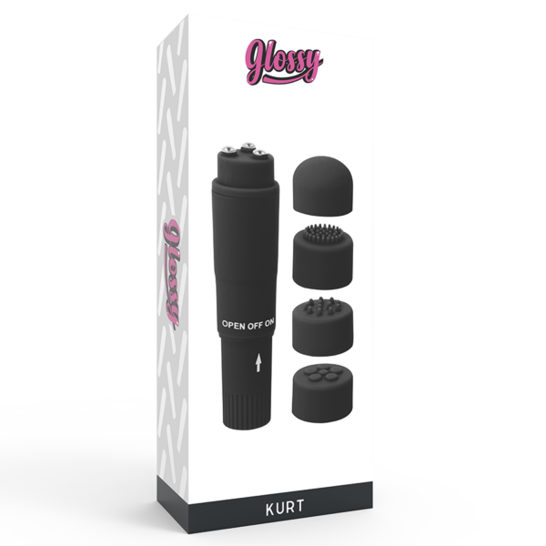 GLOSSY - MASSAGER DE BOLSO KURT PRETO - Image 4