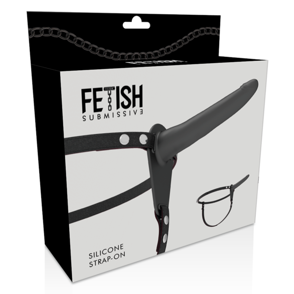 FETISH SUBMISSIVE HARNESS - SILICONE PRETO 15 CM - Image 4