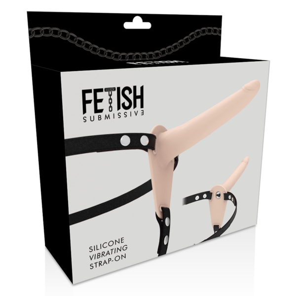 FETISH SUBMISSIVE HARNESS - VIBRADOR DE SILICONE DE CARNE 15 CM - Image 3