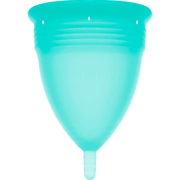 COPA MENSTRUAL STERCUP TAMANHO L AQUAMARINE COR FDA SILICONE - Image 3