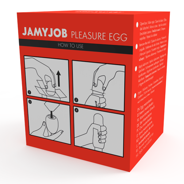 JAMYJOB EGG MASTURBATOR RED VERSION DISCRETT - Image 10