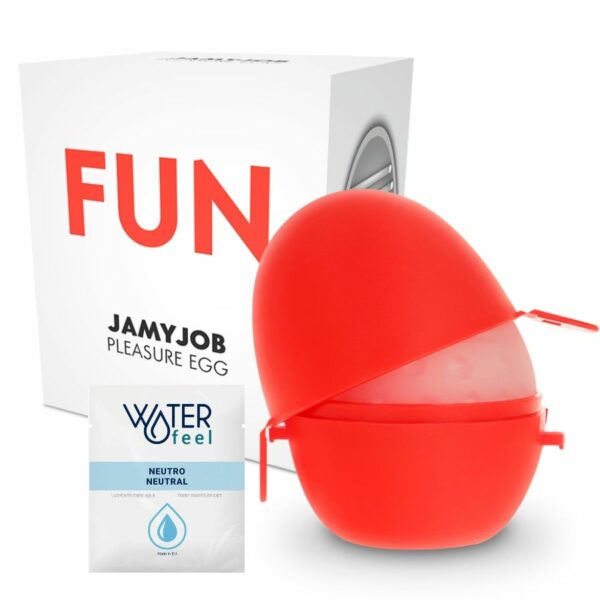 JAMYJOB EGG MASTURBATOR RED EDITION DISCRETT