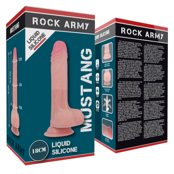 ROCKARMY - LIQUID SILICONE PREMIUM MUSTANG REALISTIC 18CM - Image 6