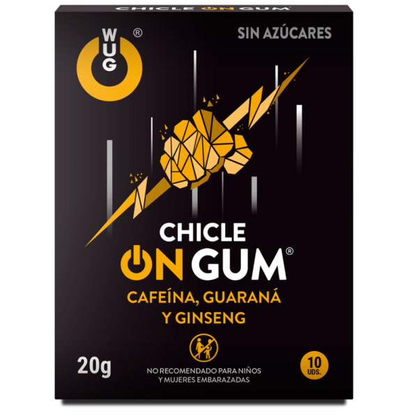 WUG GUM - ON CAFFEINE, GINSENG AND GUARANA GUM 10 UNITS - Image 2