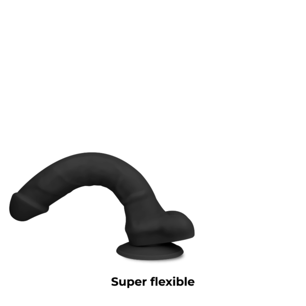 COCK MILLER DENSIDADE DE SILICONE COCKSIL ARTICULÁVEL PRETO 13CM - Image 3