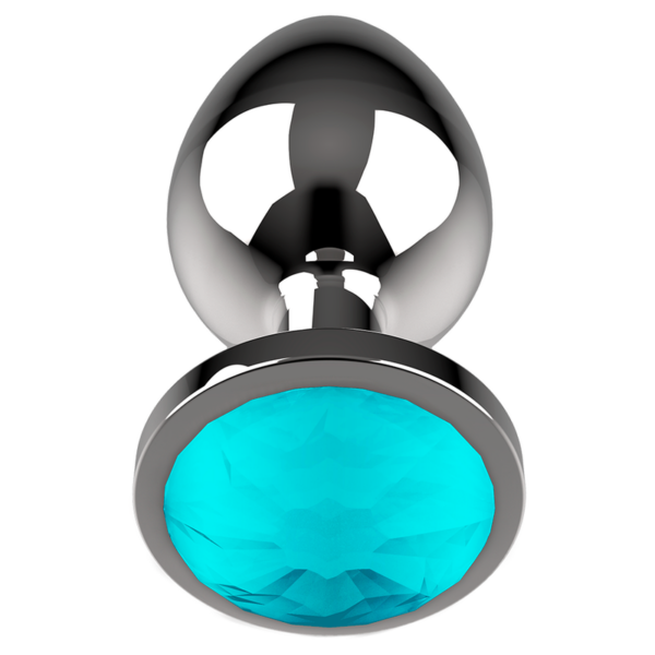 COQUETTE CHIC DESIRE -  ANAL PLUG METAL AZUL COR TAMANHO M 3,5 X 8 CM - Image 3