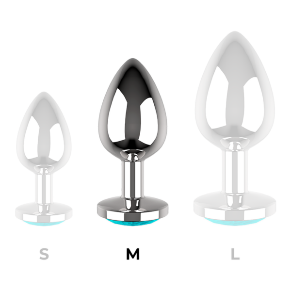 COQUETTE CHIC DESIRE -  ANAL PLUG METAL AZUL COR TAMANHO M 3,5 X 8 CM - Image 8