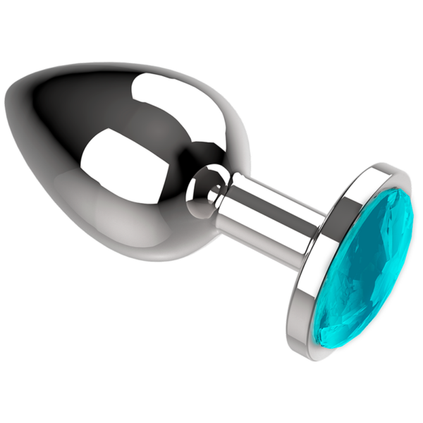 COQUETTE CHIC DESIRE -  ANAL PLUG METAL AZUL COR TAMANHO M 3,5 X 8 CM - Image 6