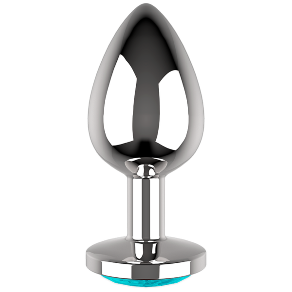 COQUETTE CHIC DESIRE -ANAL PLUG METAL AZUL COR TAMANHO L 4 X 9 CM - Image 3