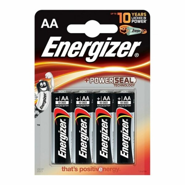 ENERGIZADOR ALCALINA BATERIA ALCALINA AA LR6 BLISTER * 4