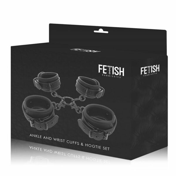 FETISH SUBMISSIVE - CONJUNTO DE ALGEMAS DE MÃOS E TORNOZELO COM FORRO DE NOPRENE - Image 10