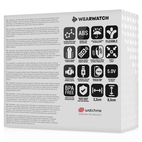 WEARWATCH - VIBRADOR WATCHME DE TECNOLOGIA DUPLA ÁGUA DO MAR / NEVE - Image 9