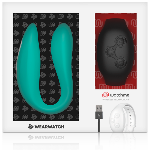 WEARWATCH - VIBRADOR DE TECNOLOGIA DUPLA WATCHME AQUAMARINE / JET - Image 6