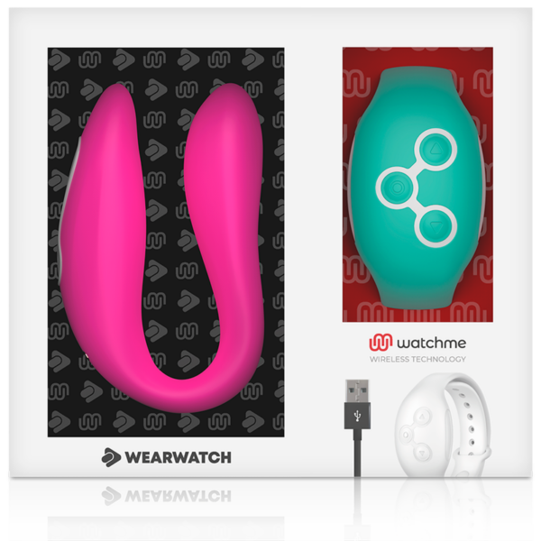 WEARWATCH - VIBRADOR WATCHME DE TECNOLOGIA DUPLA FÚCSIA / ÁGUA DO MAR - Image 7