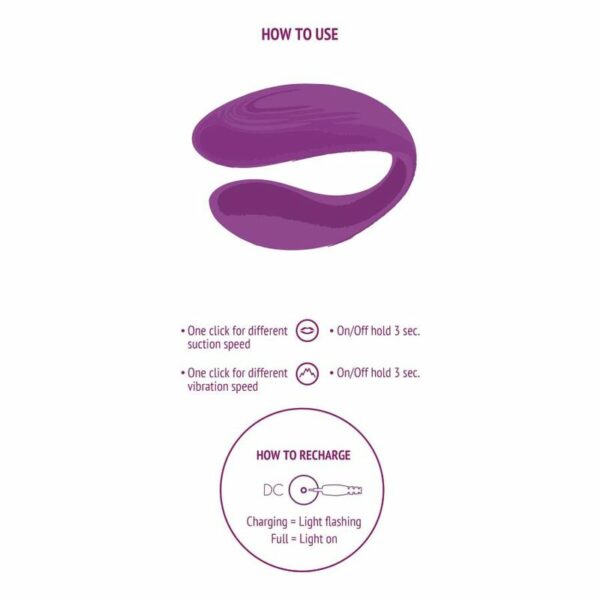 XOCOON - VIBRADOR PARA CASAIS BOUND LOVE ROXO - Image 5