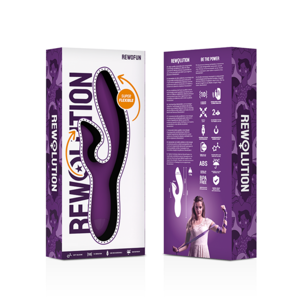 VIBRADOR FLEXÍVEL REWOLUTION REWOFUN COM COELHO - Image 8