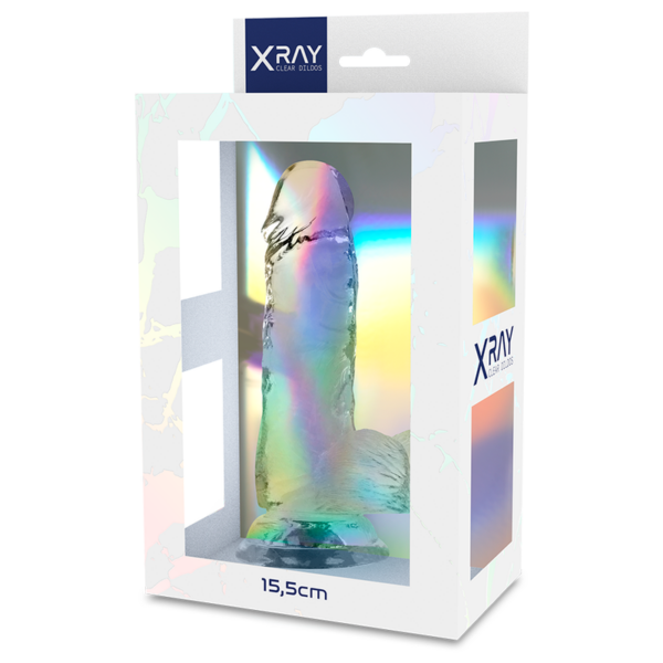 XRAY ARNÉS + DILDO REALISTA TRANSPARENTE 15.5CM X 3.5CM - Image 10