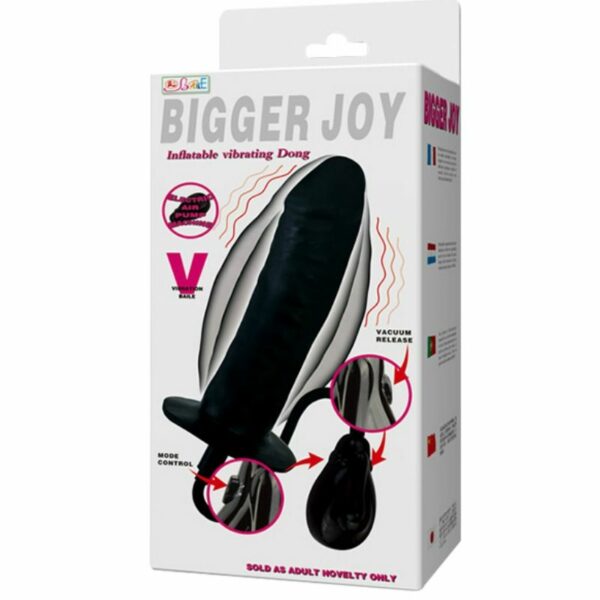 BIGGER JOY DILDO HINCHABLE CON VIBRACION 16 CM - Image 3