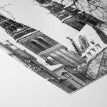 Prague's Winter Spires: The Vyšehrad Cathedral in Black and White Fine Art Poster - Image 5