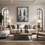 Prague's Winter Spires: The Vyšehrad Cathedral in Black and White Fine Art Poster - Image 3