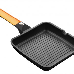 SARTEN GRILL BRA EFFICIENT ORANGE 28CM RAYADA