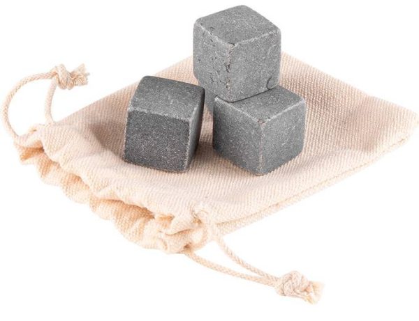 SET 4 HIELOS DE PIEDRA EN BOLSITA ALGODÓN