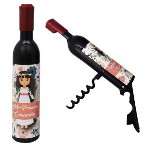 SACACORCHOS BOTELLA IMÁN COMUNIÓN NIÑA