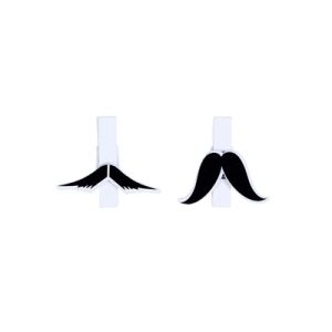 PACK CON 6 PINZAS MADERA MOSTACHOS