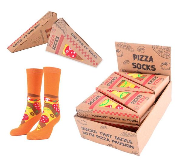 CALCETINES PIZZA EN CAJA DE REGALO