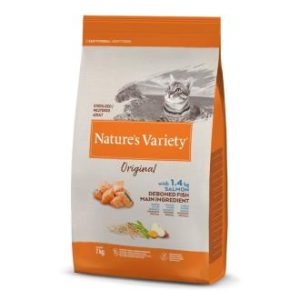 NATURE´S V ORIGINAL FELINE ADULT STERIL SALMÃO 7kg