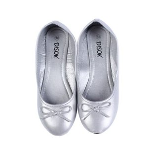 BAILARINAS MANOLETINAS "WEDDING" TALLA-M PLATA
