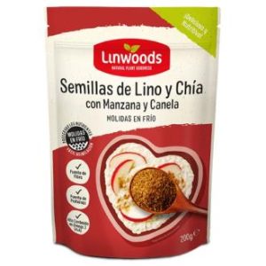 SEMENTES DE LINHAÇA com chia, maçã canela 200g BIO