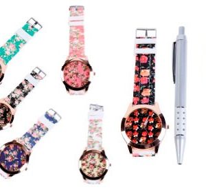 RELOJ FLORAL EN CAJA DE REGALO