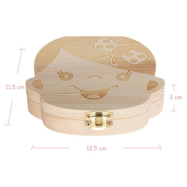CAJITA DE MADERA PARA GUARDAR DIENTES DE LECHE - Image 2