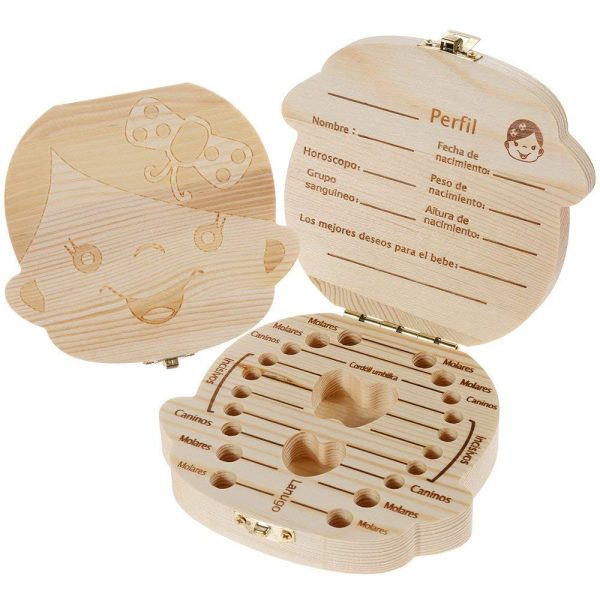 CAJITA DE MADERA PARA GUARDAR DIENTES DE LECHE - Image 3
