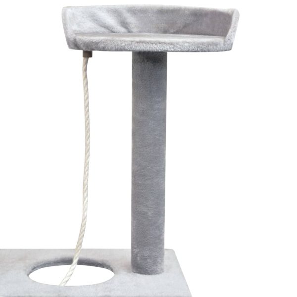 Árvore para gatos c/ postes arranhadores sisal 150 cm cinzento - Image 4