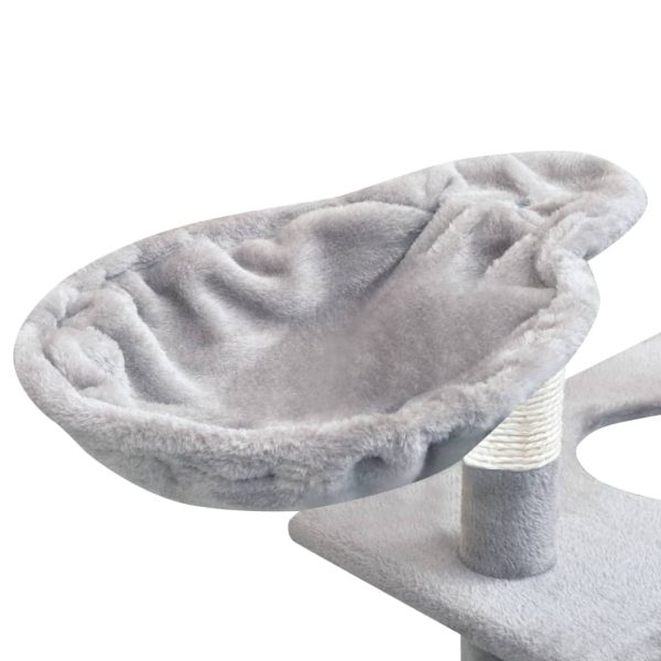 Árvore para gatos c/ postes arranhadores sisal 150 cm cinzento - Image 5